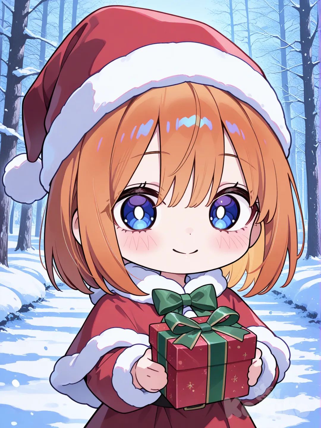 Yotsuba Nakano chibi navideña