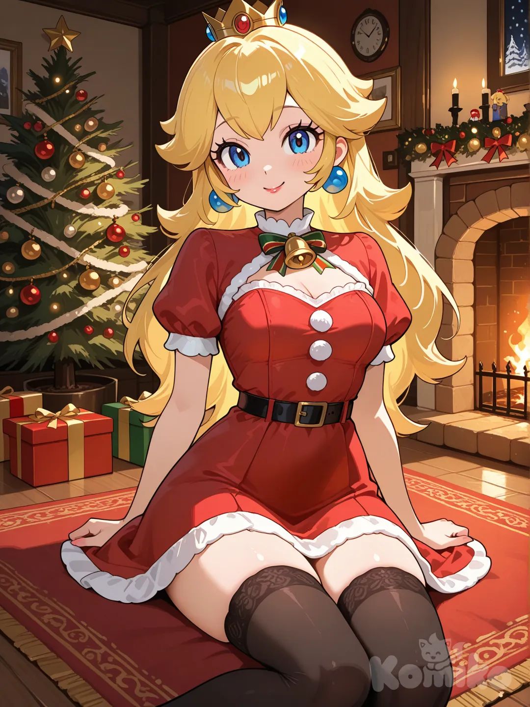 Princesa Peach navideña