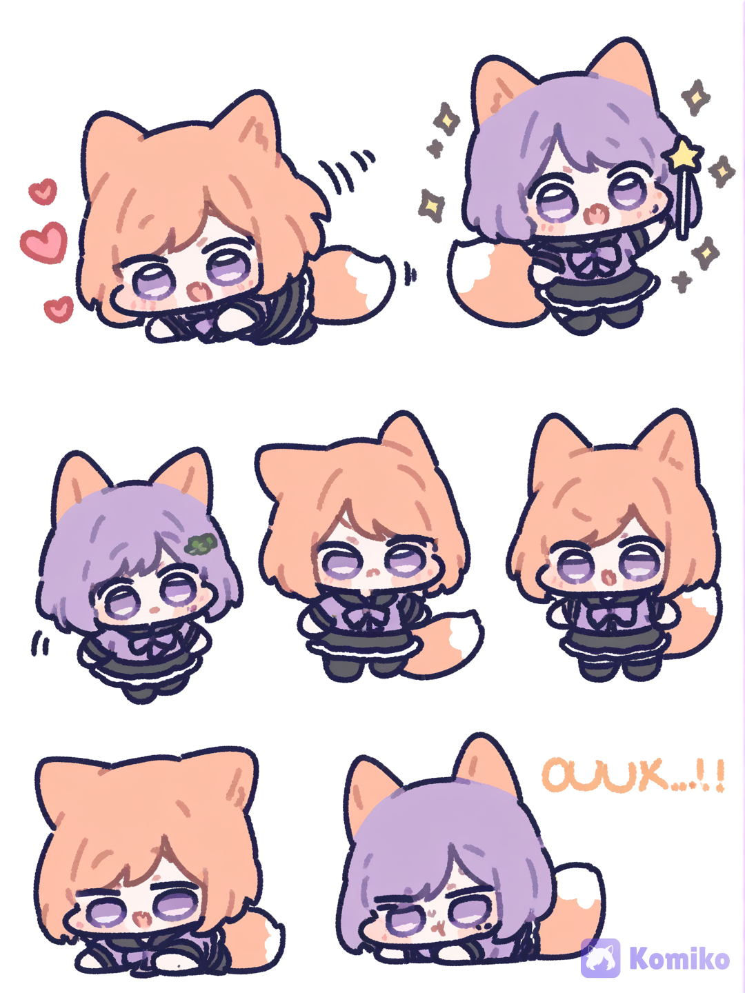 Komiko-chan stickers