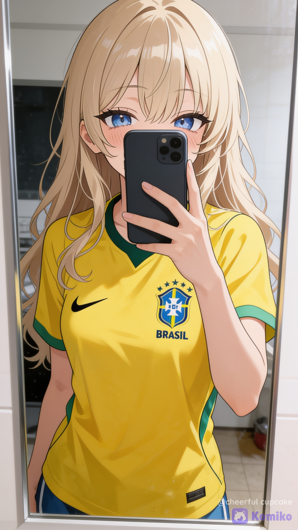How do I look in the Brazil shirt?