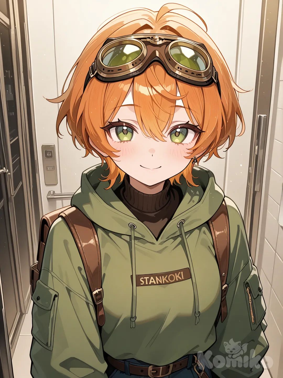 goggles on head