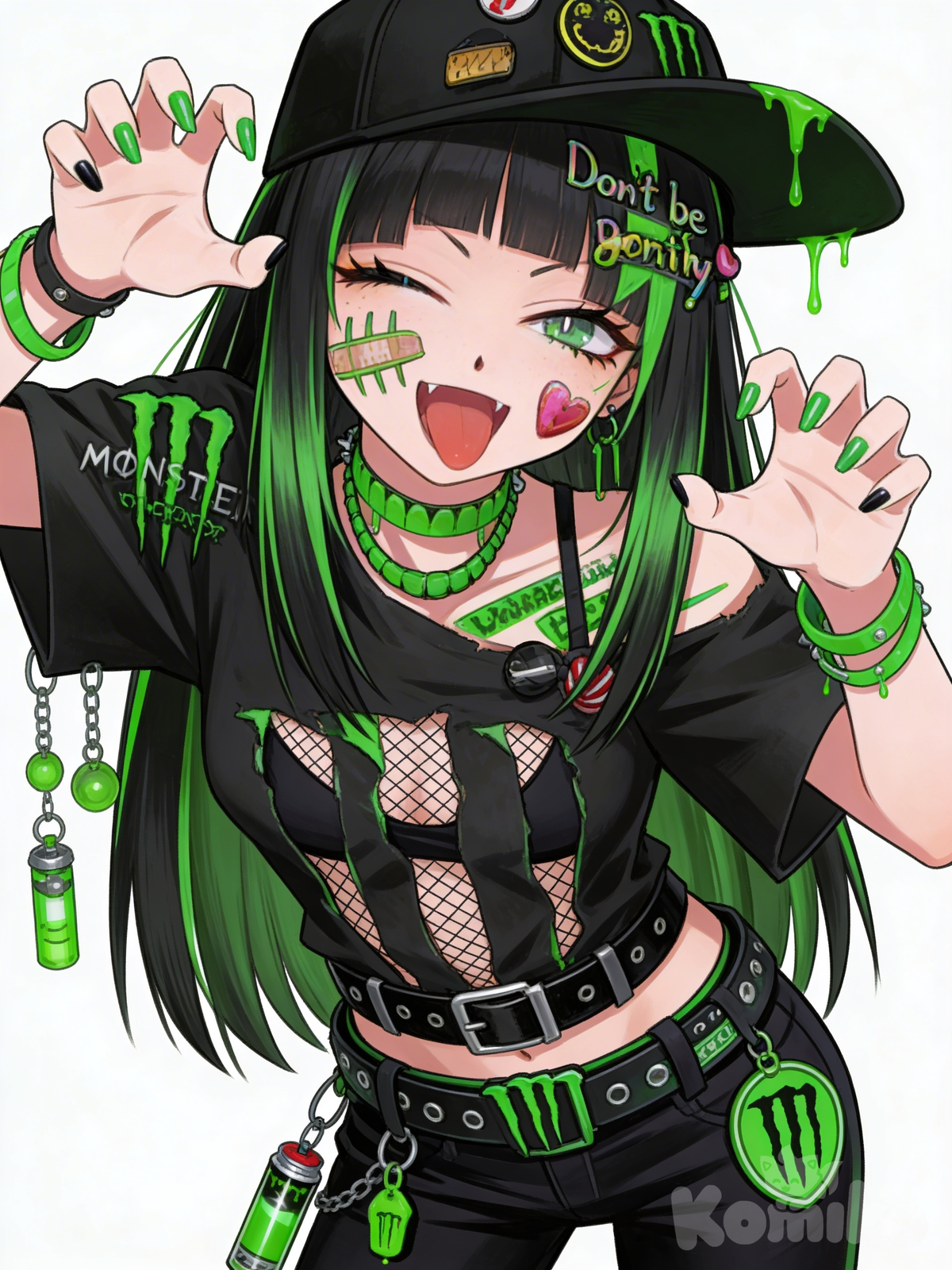 💚⚡ Reina Neón del Caos Verde ⚡💚