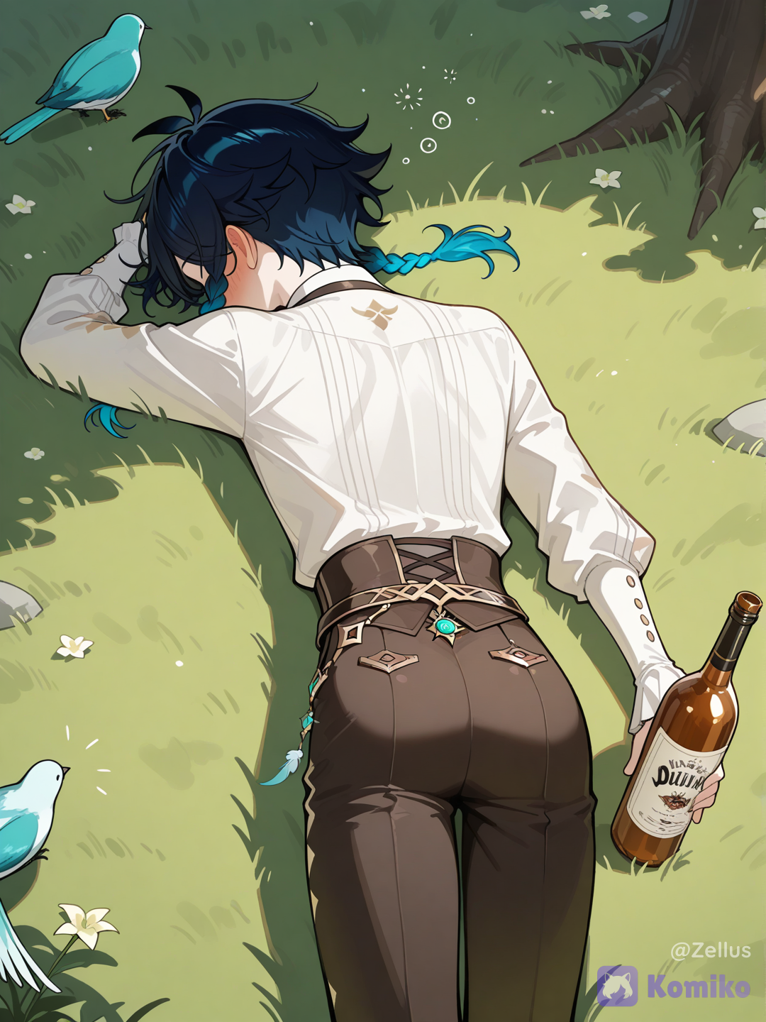 He drunk again