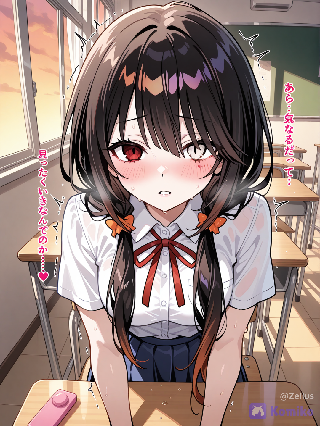 She acting strangely. Is something wrong?
