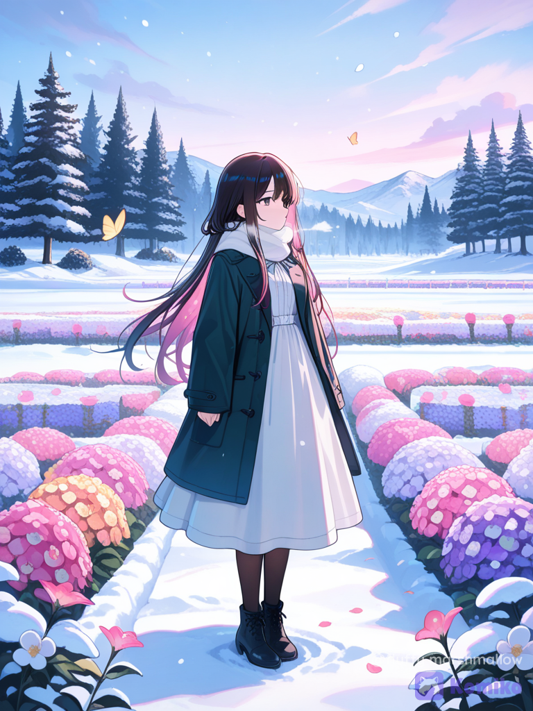 Seasons with Butterfly Girls 🦋🌸❄️☔