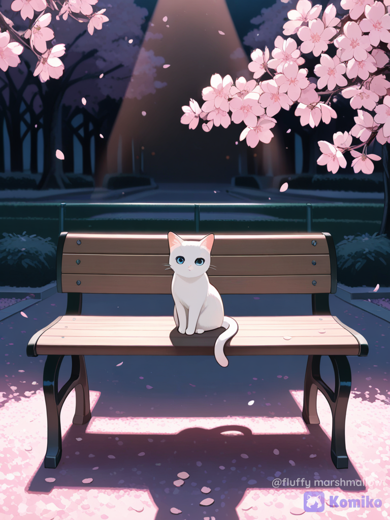 Kitty's Sakura Night 🌸🐱