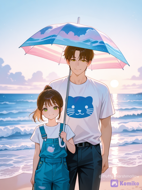 Beach Umbrella Cuties 🌊💕