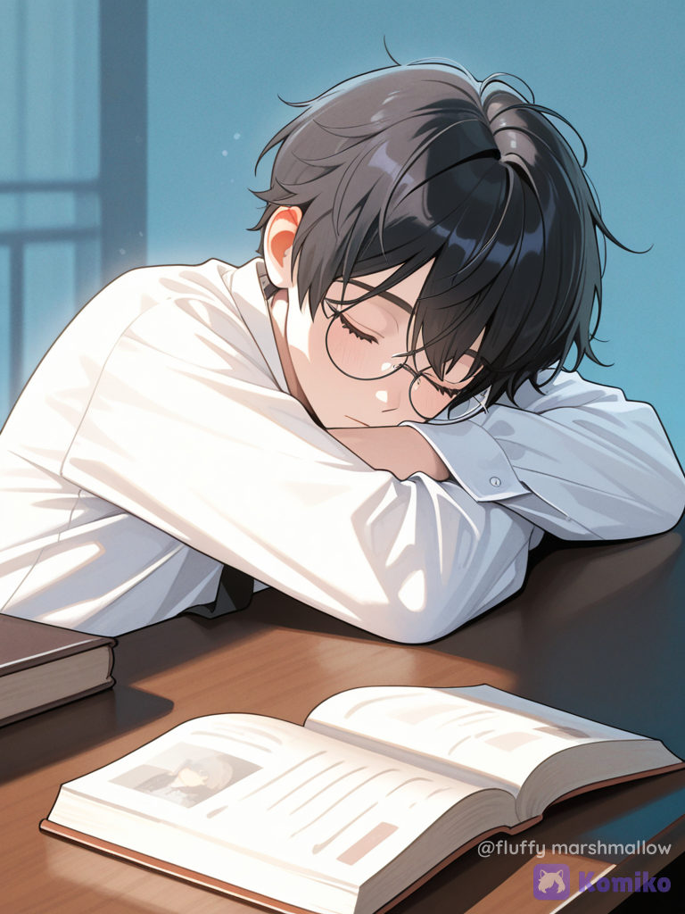 Desk Nap After Studying 😴📚