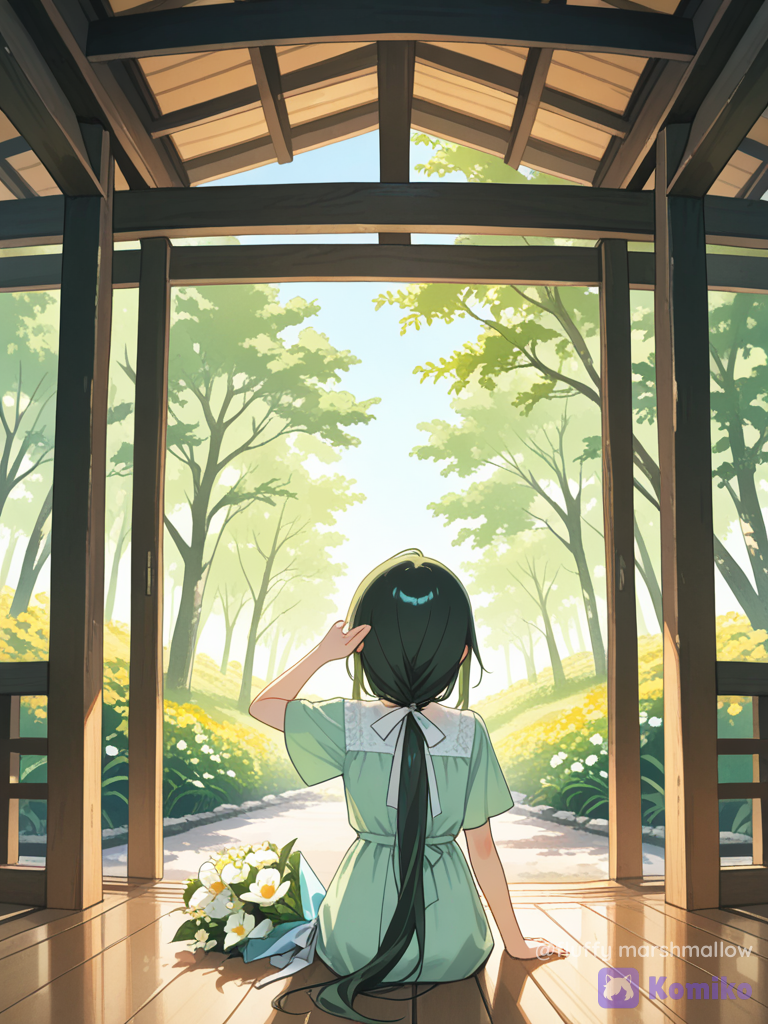 Shading my eyes in the valley 🌿☀️
