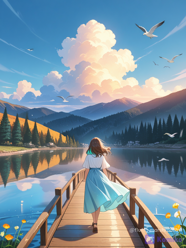 Bridge to Dreamy Mountains ✨🌄