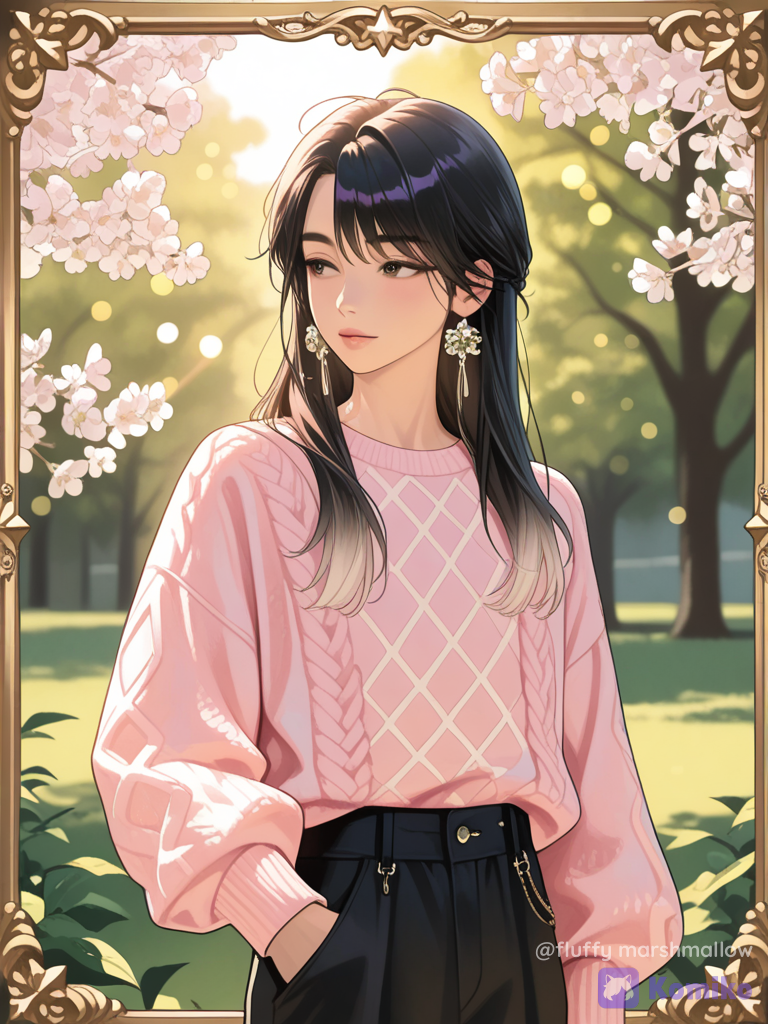 Blossoms & Pink Sweater Vibes 🌸✨