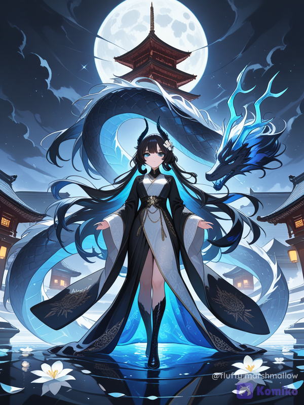 Moonlit Dragon Guardian 🌙🐉