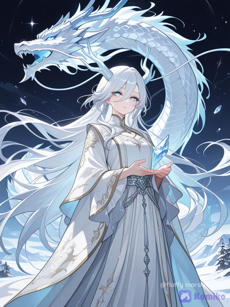 Dragon's Icy Embrace ❄️🐉