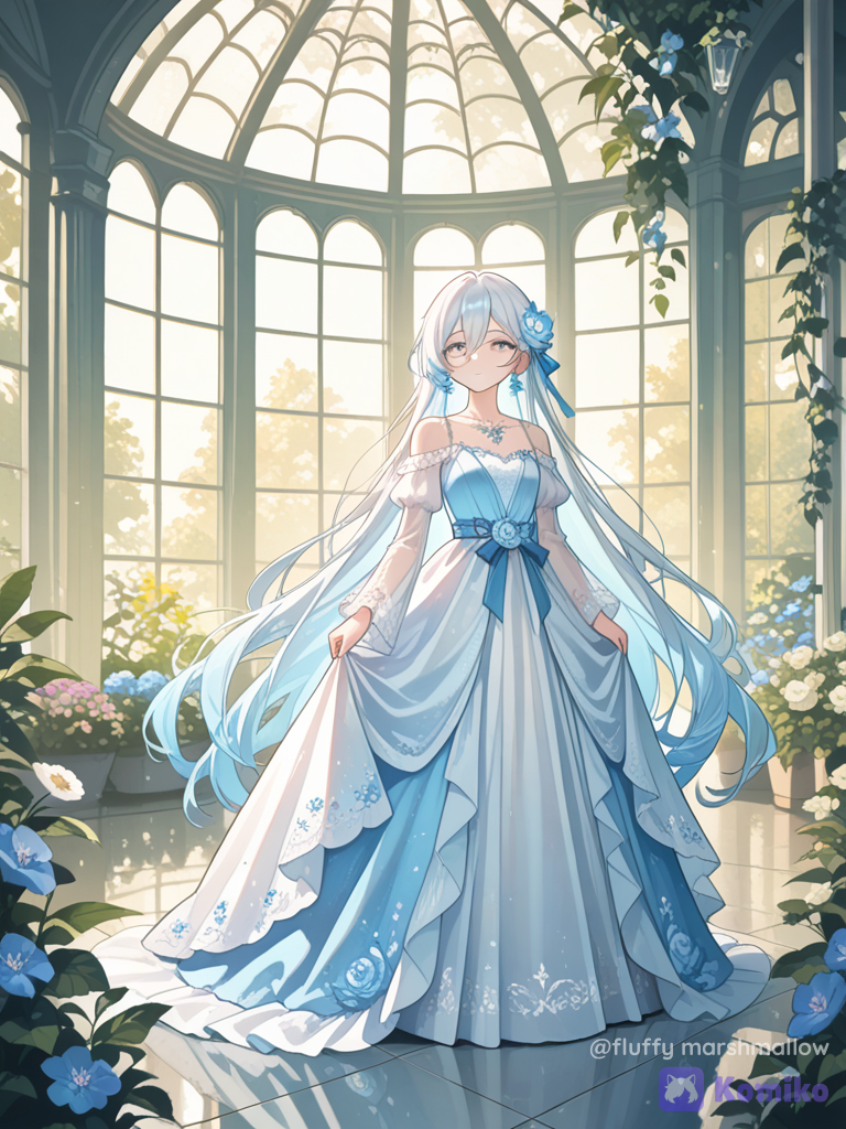 Blue Princess in Sunlight 🌸💙