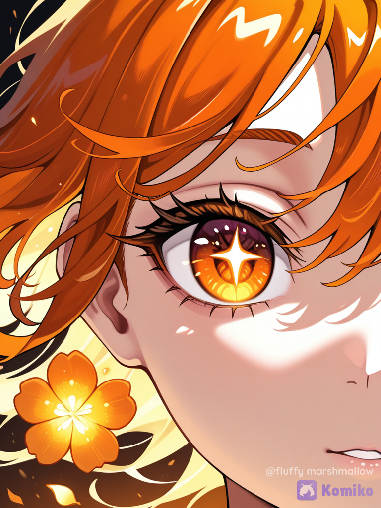 Fiery Eye Bloom ✨🌸