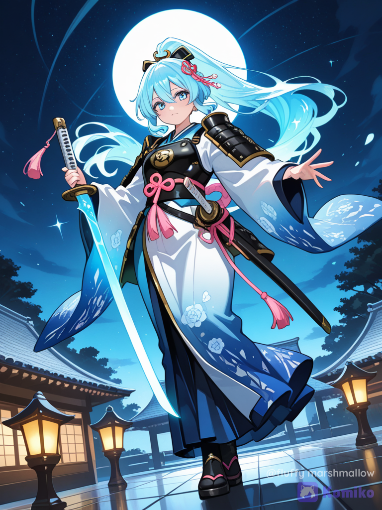 Moonlit Ice Samurai 💙🌙