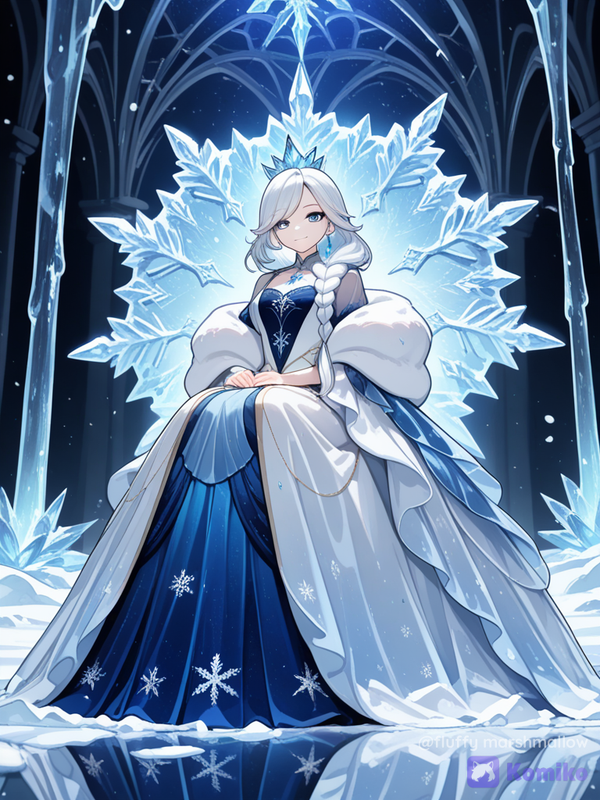 Snow Queen’s Icy Glow ❄️👑