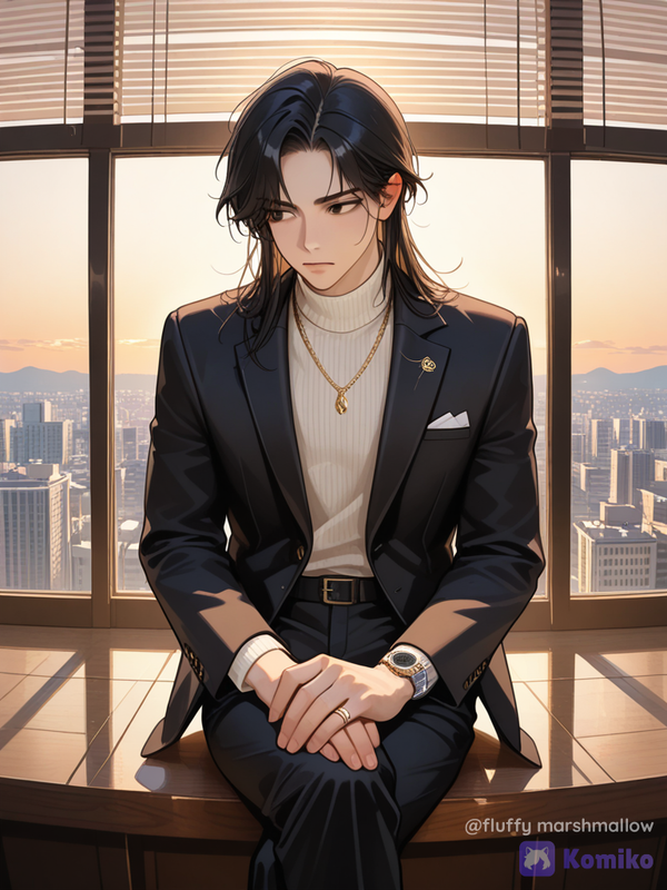 Golden hour suit feels 🌇✨