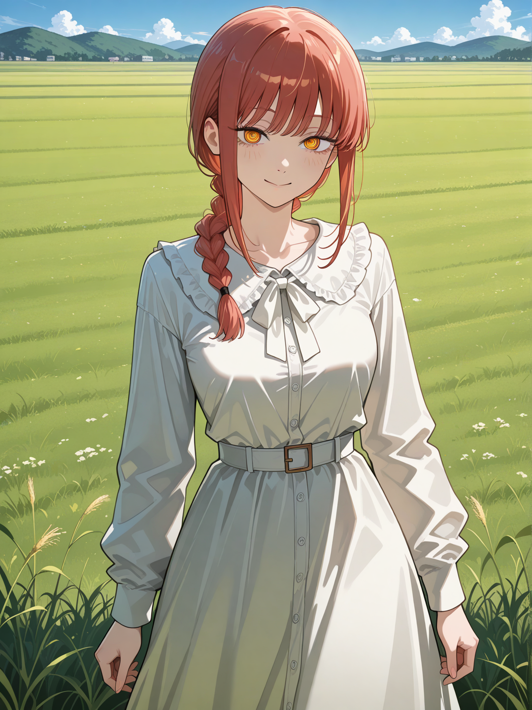 Standing in the grassland