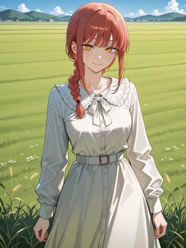Standing in the grassland