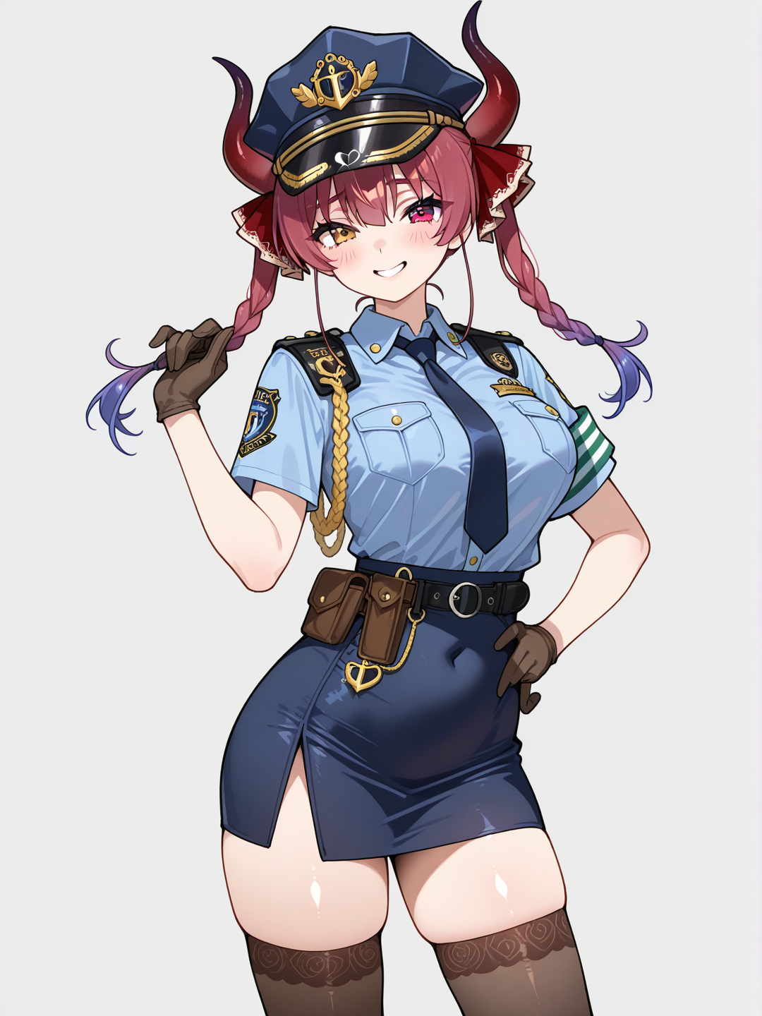 young policewoman
