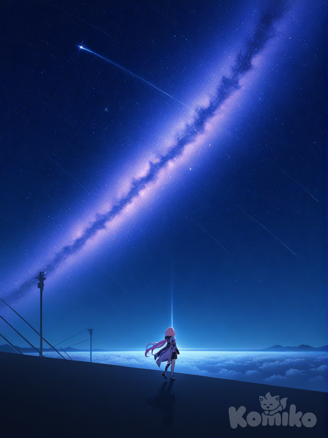 Elysia olhando pro céu 🌌