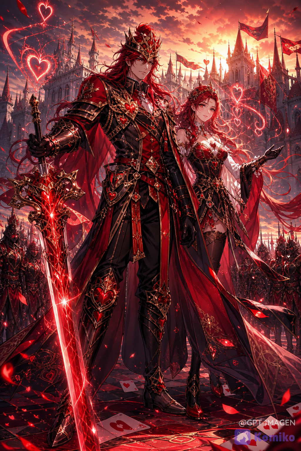 ♥️ Q of Hearts — The Crimson General