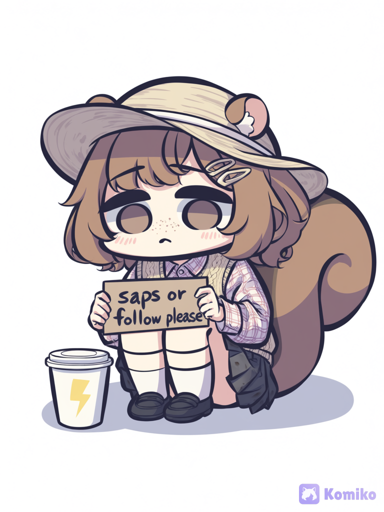 "Zaps or follow, please..."