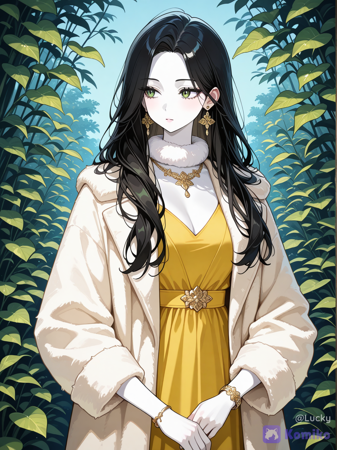 the lonely elegant beauty