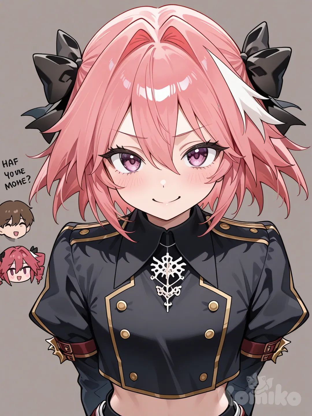 1boy, 1girl, 2people, Astolfo and teto
