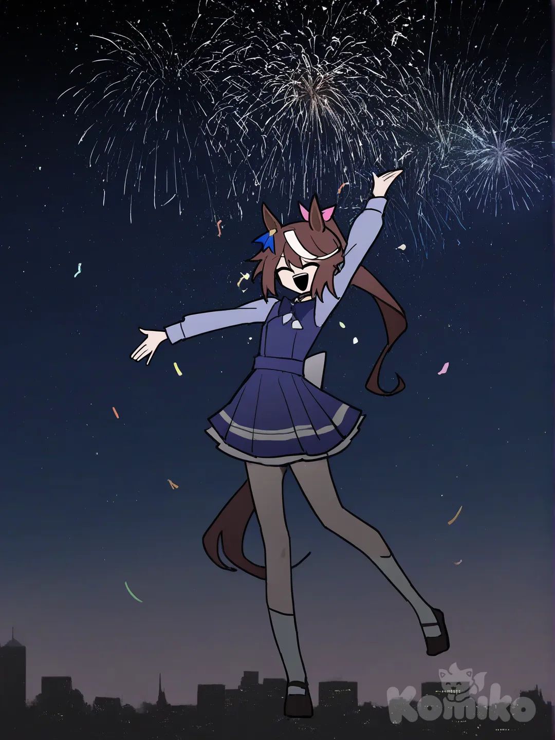 Tokai Teio wishes upon thee a happy new year!