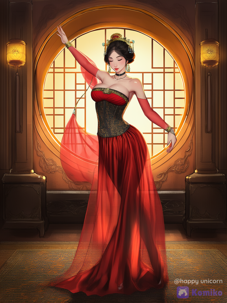 Twirling in Lantern Glow ✨