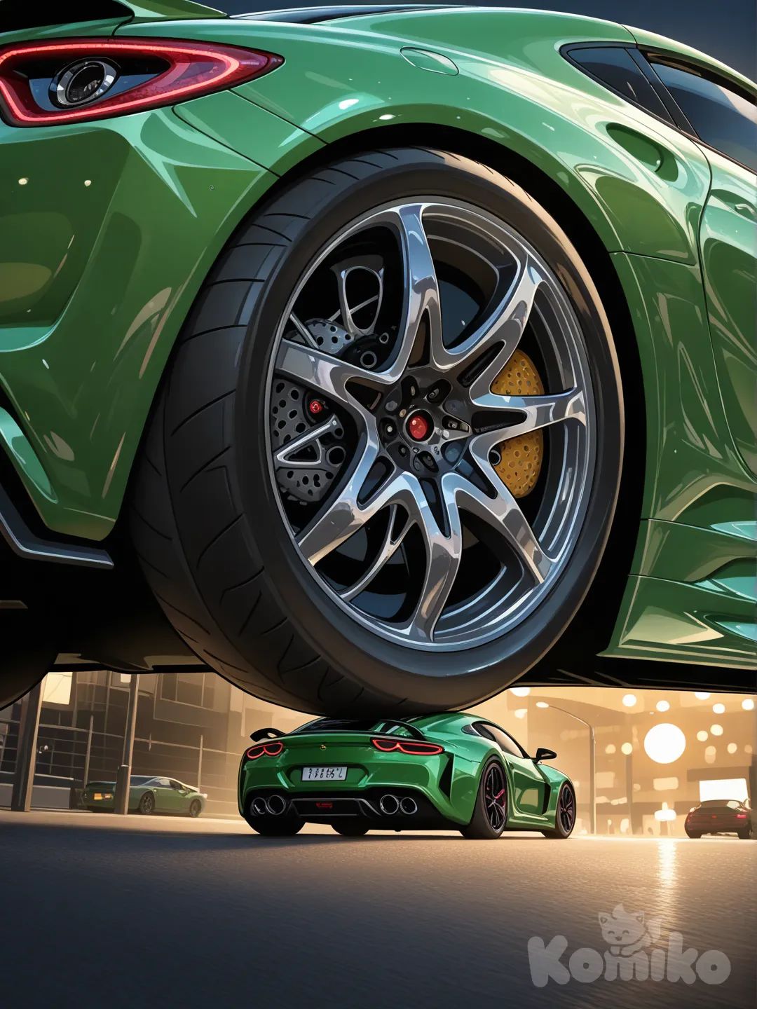 Auto verde