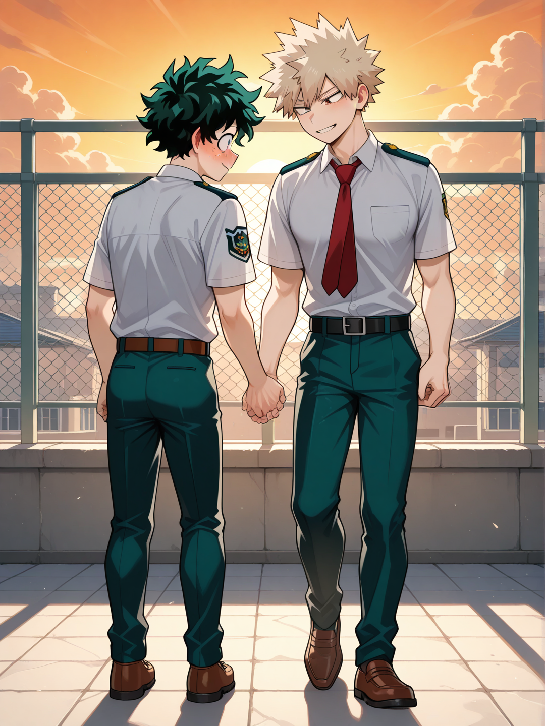 On the rooftop
