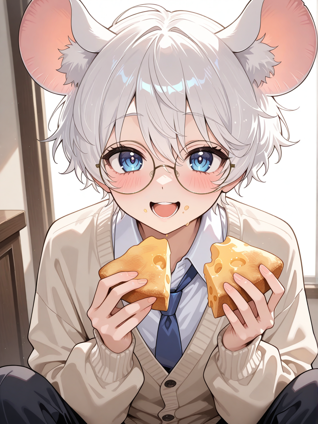"That's my cheese! You're not getting any!"