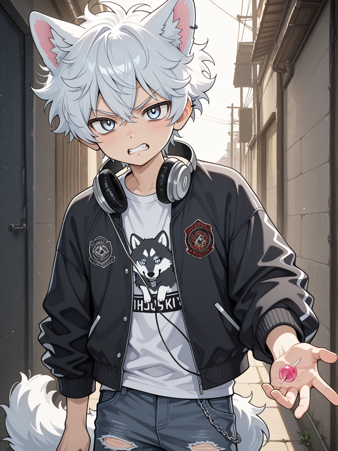 "Why are you giving me candies? I'm not a child!"