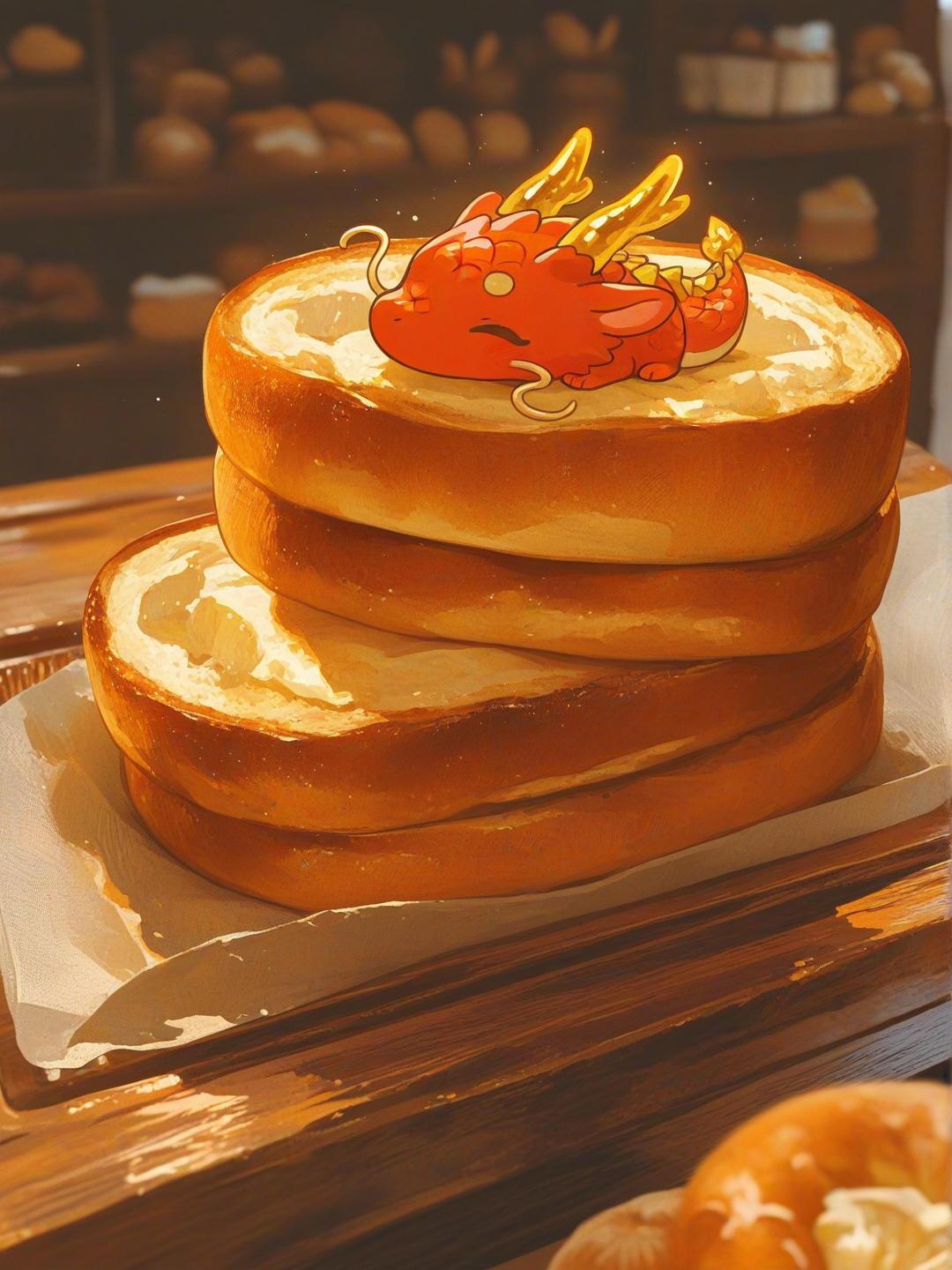 Marmalade Dragons like fresh Bread