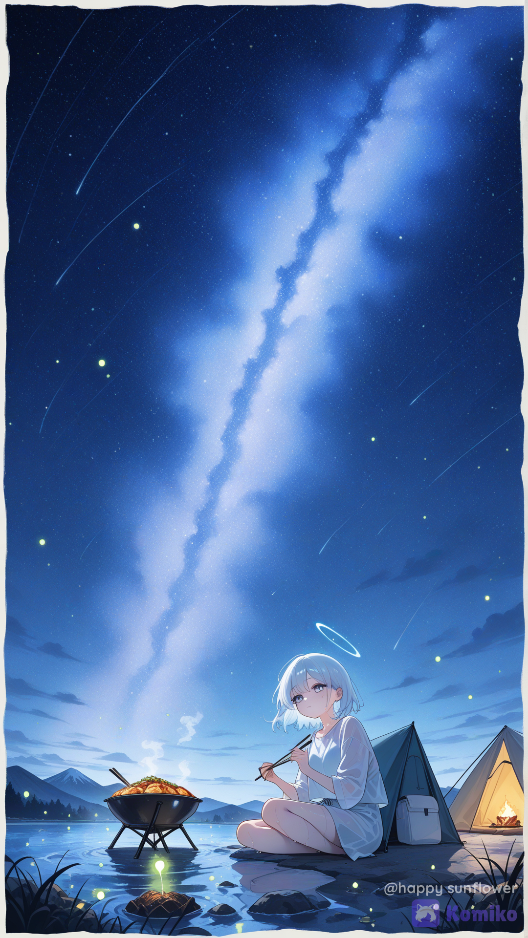 夜の水