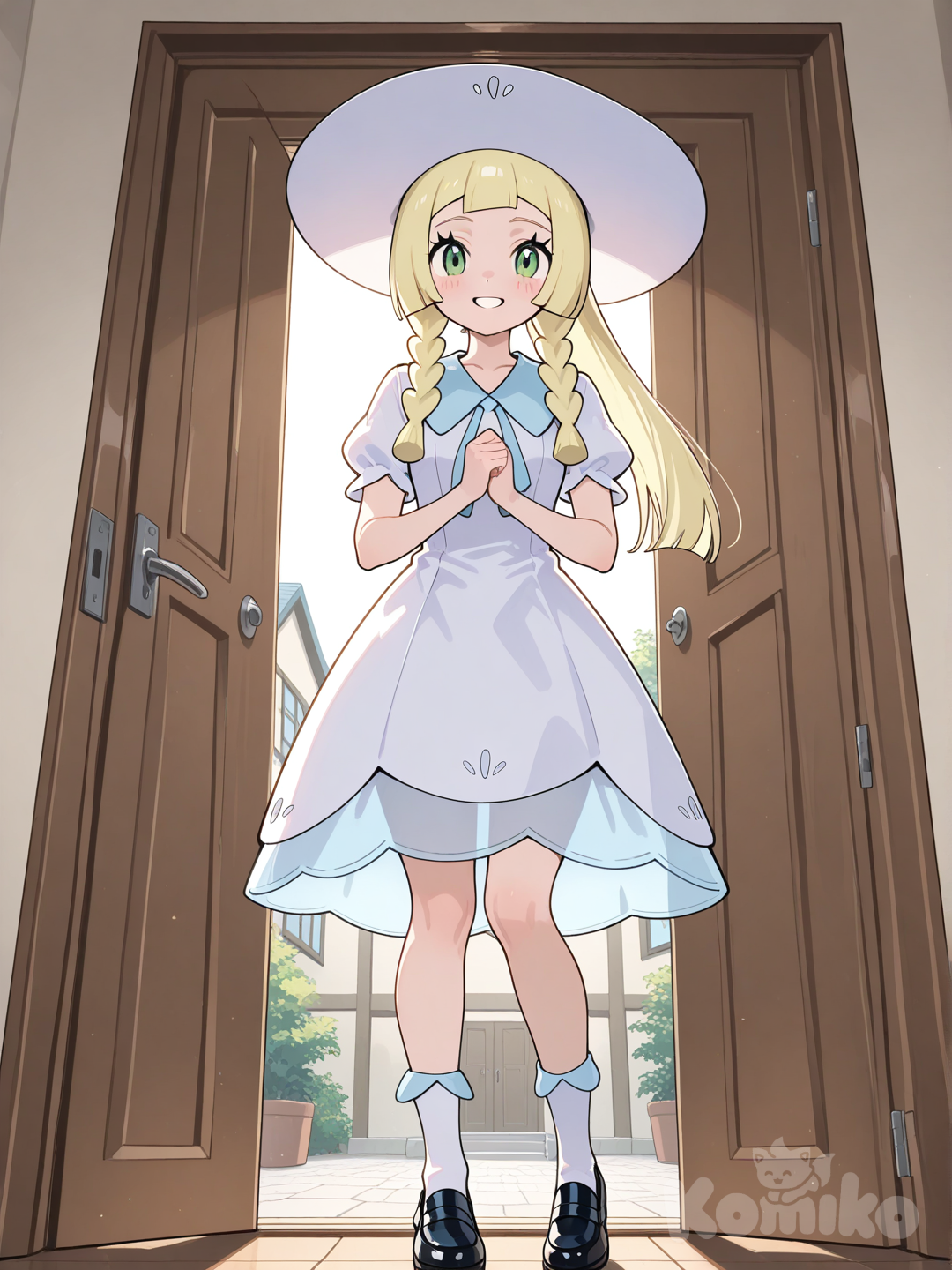 Lillie te visita para una tarde de estudio escolar 