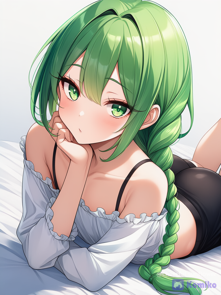Green Braid Cuddle Time 💚