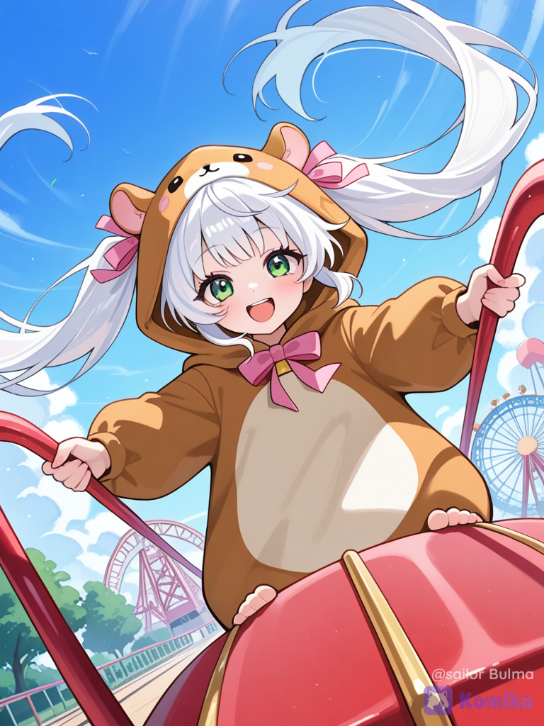 Cosplay hamster parc d'attraction