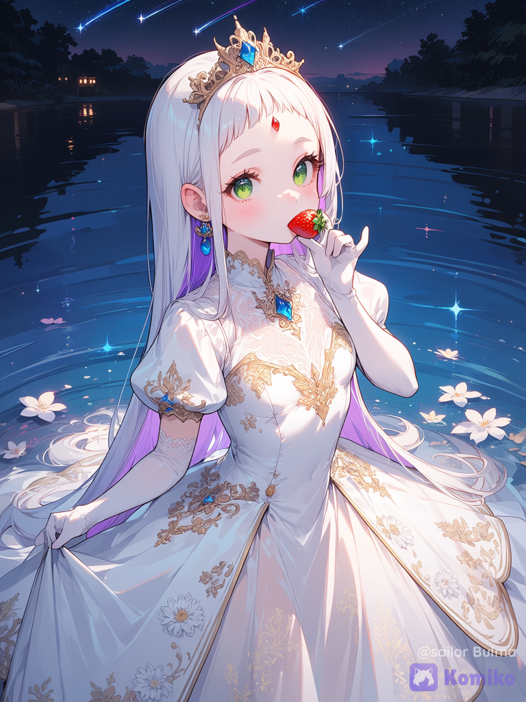 La princesse gourmande dans ses pensées