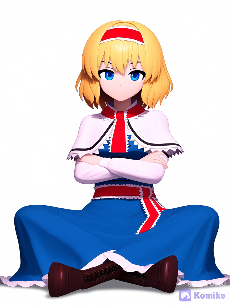 Alice Margatroid She’s Like A Crossed Arms Sitting