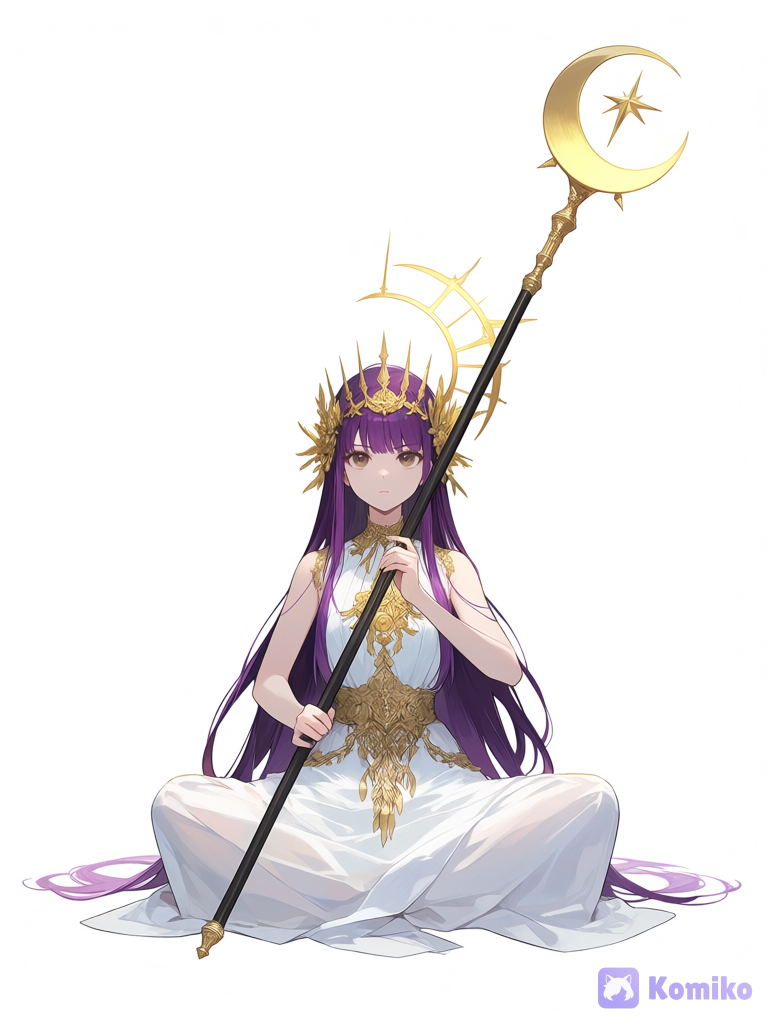 Athena Saori She’s Sitting Indian Style