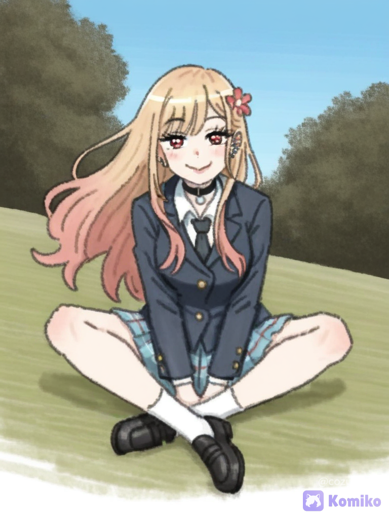 Kitagawa Marin Sitting