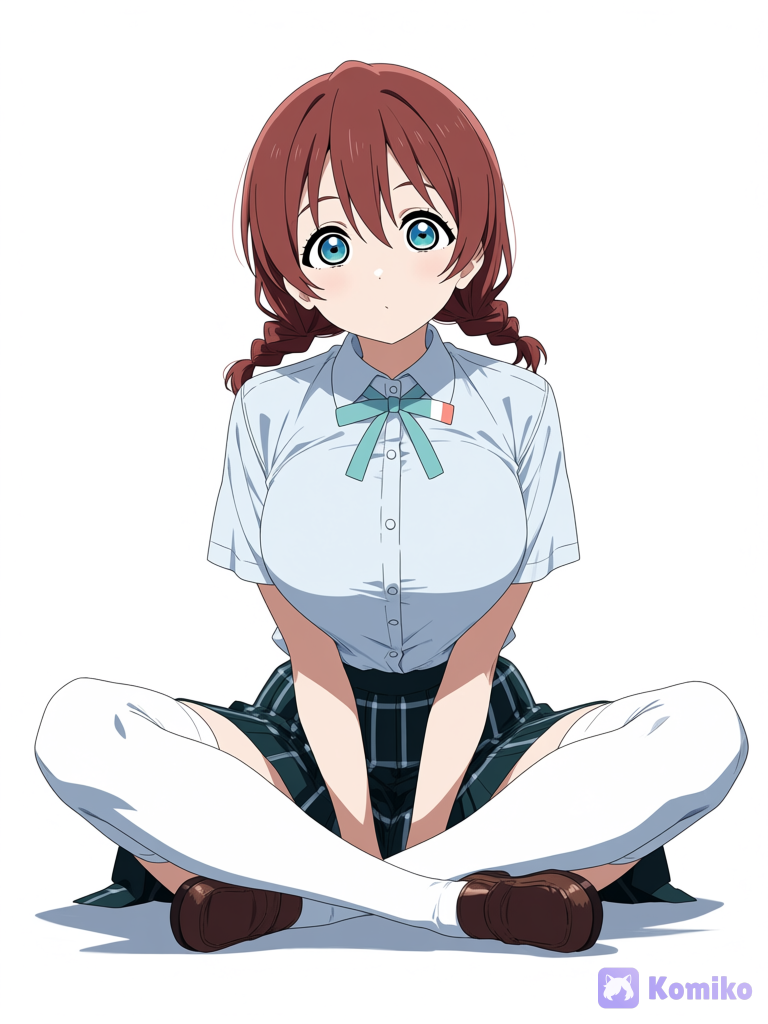 Emma Verde Sitting Cross-legged
