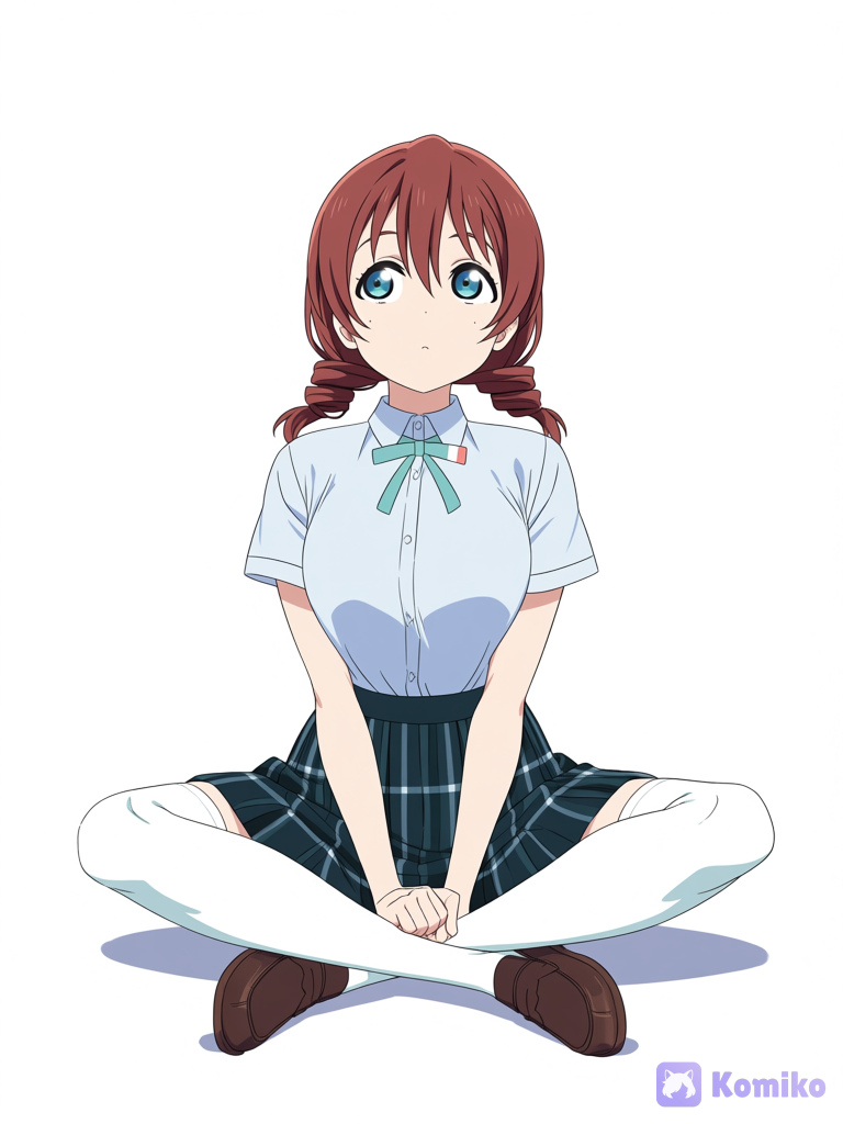 Emma Verde Sitting Cross-legged