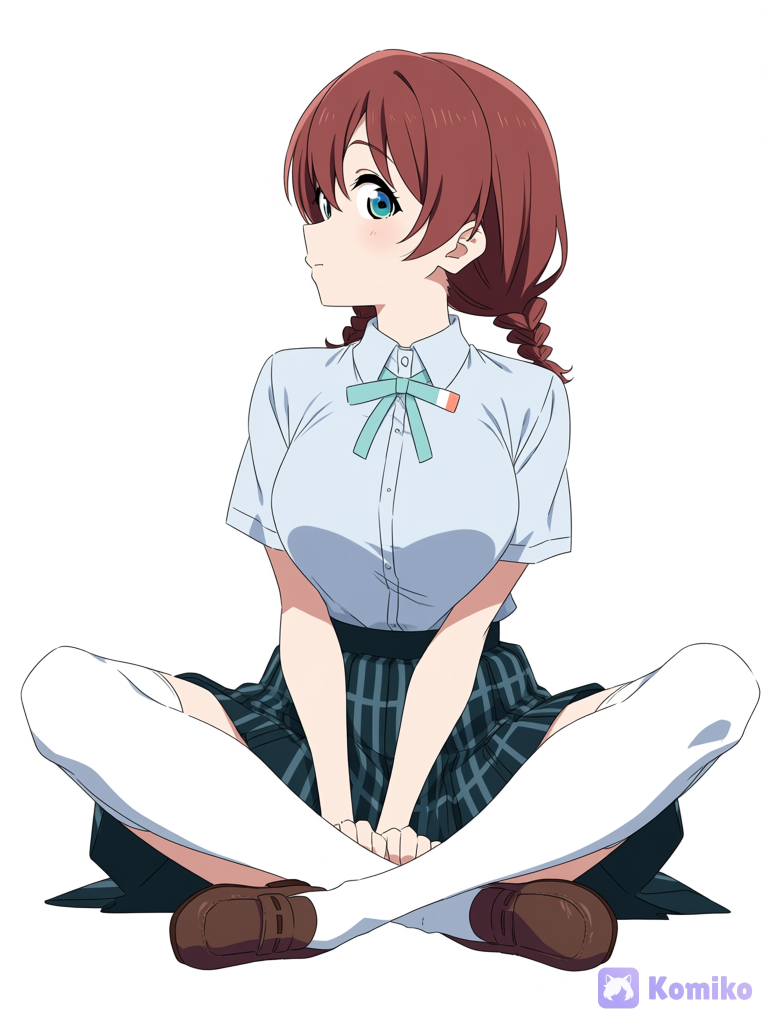 Emma Verde Sitting Cross-legged