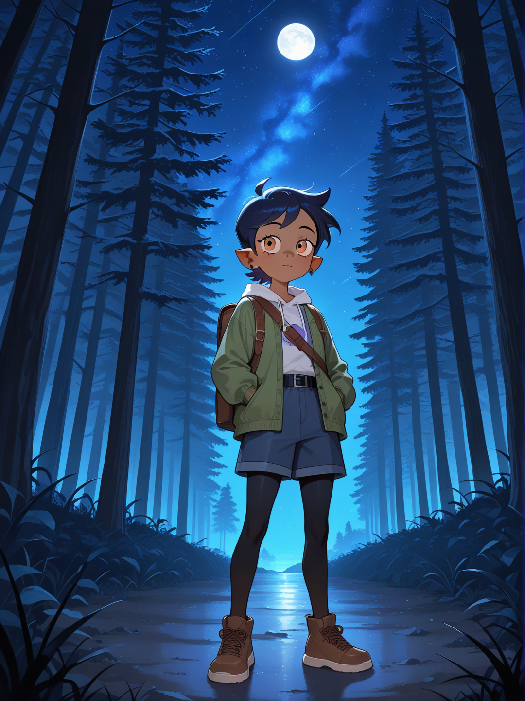 Luz first enters the forest