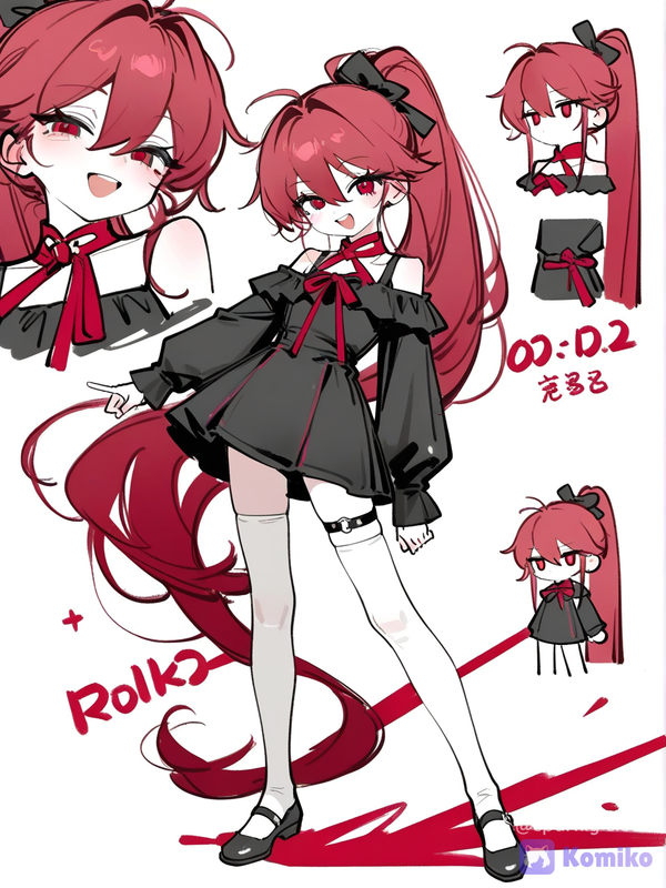 Red-haired Ponytail